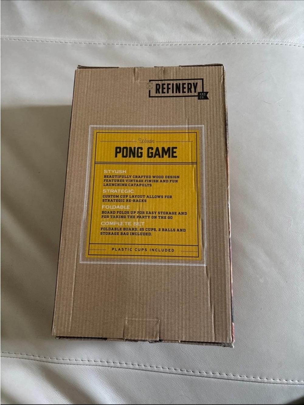 NIB Wooden Pong Drinking Game - Picture 2 of 3